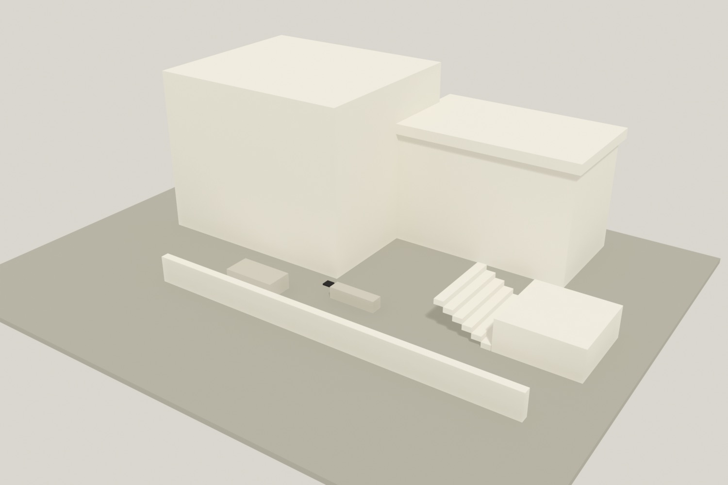 Placeholder: courtyard with a stair